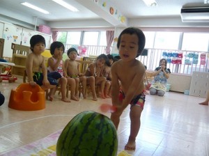 錦糸 スイカ割り