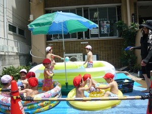 錦糸 水遊び ②